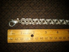 John Wind Maximal Art Sorority Gal Initial Letter “B” Bracelet 8 inches
