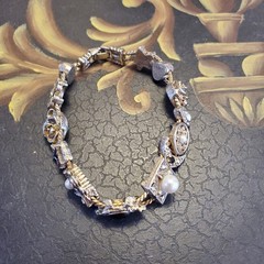 Boxed Victorian Revival Vintage 7″ Charm Bracelet in JTV Gift Box