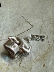 Sterling Pandantiv & Brooch, Chain 23 Inch Long Aztec Depicting