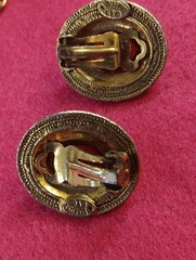 VTG Signed Benedikt NY Renaissance Revival Cabochon Pendants,Earrings, Bracelet