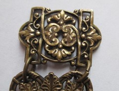 ANTIQUE VICTORIAN BRONZE ORNATE WATCH FOB SEAL PENDANT CHARM