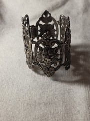 Vintage Cini Sterling 925 Cherub & Lion Bracelet Italian Renaissance Revival