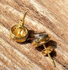 Victorian 1.35ctw Genuine Old Mine Rose Antique Cut Diamond Silver Studs Earring