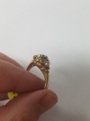 Antique 0.80ct Diamond Rose Motiff Ring