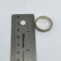 Sterling Silver 925 Mantra Spinner Ring Meditation Worry Band Size 7 7.8g
