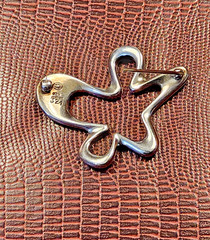 Georg Jensen Splash Brooch #321 – 4.5 cm  x  3.7 cm Sterling Silver 925 Denmark