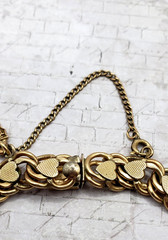 10K & 1/20 12K GF Yellow Gold California PACIFIC BELL TELEPHONE Charm Bracelet