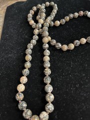 Vintage Jasper Beads, Very Long, Different Shades Of Color