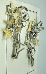 “Stars & More Stars” Lunch At The Ritz 1989 Clip Earrings & Card