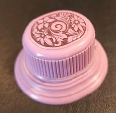 Vintage Rare Art Deco Noveau Transitional Lilac Purple Celluloid Ring Box