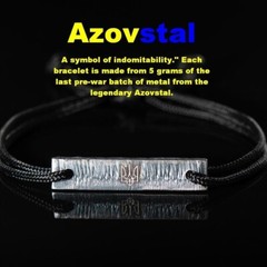 BRACELET “AZOVSTAL” Real Steel – United24 – MILITARY BRACELET – AZOV – UKRAINE