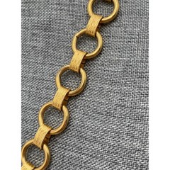 Vintage Necklace Chunky Links 25” No Clasp Half Link