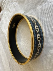Hermes Enamel Bangle: 23cm by 20mm wide