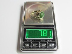 Vintage USSR sterling silver ring 875 star, nephritis, 7,81 gr, ring size 7.