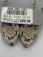 1928 Vintage Large Glitzy Earrings and Brooch