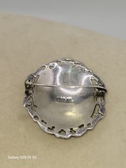 Vintage Sterling Silver Siam Niello Set Bracelet Pendant Brooch + Bonus 925