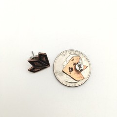 Vintage WHEELER MFG Copper Southwestern Arrow Stud Post Earrings 2.2g #85
