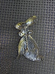 Beautiful Huge Rhinestone Bunny Brooch with Beaded Decorative Bag Vintage