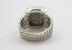 David Yurman 1.10 CTW Round Diamond Wheaton Ring Sterling Silver Size 5.75