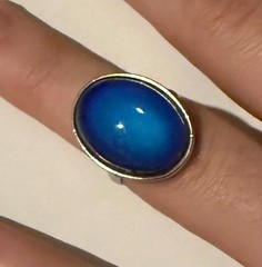 Vintage 1970’s Fancy Mood Ring 311 Large Plain Adjustable