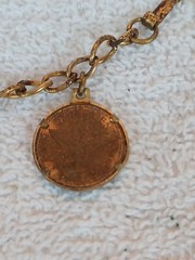 Vintage 1970 Bahamas One Cent Copper Penny Bracelet