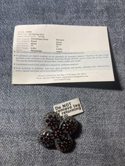 Vtg Mozambique Garnet & Marcasite Silver Brooch Victoria 925 Silver