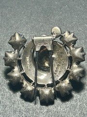 VTG 1940s Eisenberg Original Sterling Silver Rhinestones Spiral Fur Clip Brooch