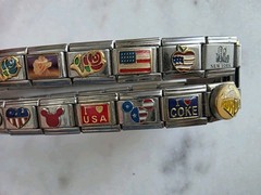 Y2K Italian Charm Bracelet DOUBLE ROW 9mm D’LinQ, Uberry, B’linQ, DISNEY