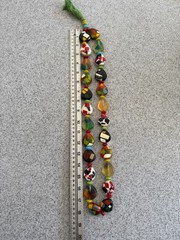 Confetti Necklace Vintage Resin Acrylic