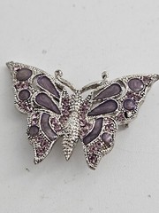 Vintage Estate Butterfly Birds Brooch Lot Rhinestones And Enamel Mixed Materials