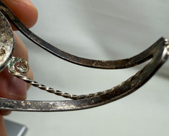 Vintage Taxco Mexican Sterling Silver Bracelet Abalone