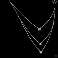 Lab Created Diamond 0.97ct Pendant Necklace White Gold Plated Gift