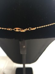 Grandma Gold Tone Charm Holder w/ 30 in Necklace