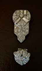 Vintage REPAIR RESTORE Rhinestone Pot Metal Brooch Pin Lot Necklace High End