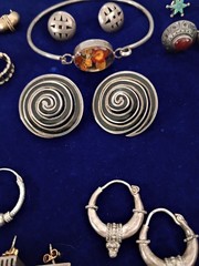 11 Pair Vintage Sterling Silver Earrings 1 Sterling Bracelet 58.1g