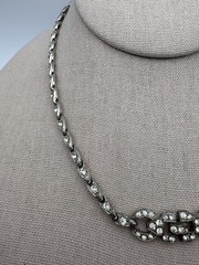 Vintage Art Deco Choker Style Clear Rhinestones- See Description