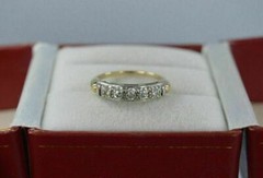 0.70 CT White Round Cut CZ Art Deco Vintage Style Wedding Solid 925 Silver Ring