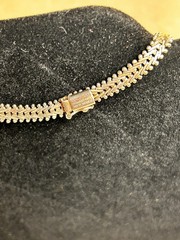 Sterling Silver Necklace Chain V Vintage
