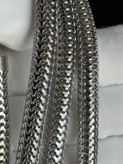 Vintage Vendôme Mesh Chain Silver Tone 36in Necklace 9mm wide 65.9g Statement