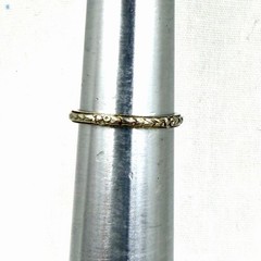 Antique 18K White Gold Wedding Band Ring Bridal Wreath Bouquet Orange Blossom