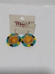 Vintage Mode Art Pierced Earrings