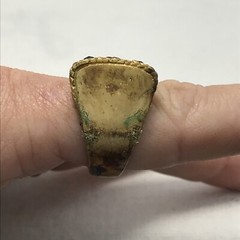 Vintage 18K HGE Plated Multi Color Crystals Unique Bold Look Ring varied sizes