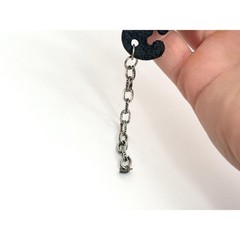 Faux Black Leather Boho Gemstone Silver T Adjustable Vintage Bracelet – 7″ – 9″