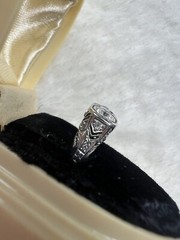 Antique Edwardian Platinum “Toi et moi” Diamond Ring Size 5