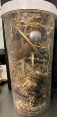 Gold Tone Unsigned Costume Jewelry Lot Variety Mix Wearable