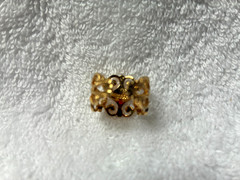 Vintage Ring Sarah Coventry Gold Vermeil Over Sterling 1974 Size 5