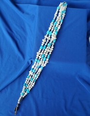 Original NATIVE American Artie YELLOWHORSE Turquoise STERLING SILVER Necklaces
