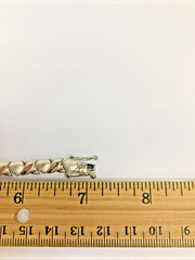 Vintage FAS 925 Sterling Silver Hearts and Kisses Bracelet 7″ 13.5g