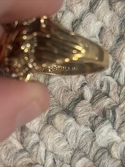 Vintage Unisex Lion Ring 18kt Gold HGE . SZ 11.75 Mens Womens Estate Jewelry