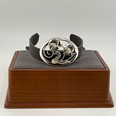 Vintage Modernist Sterling Silver Flower Brooch Organic Modernism Mid Century